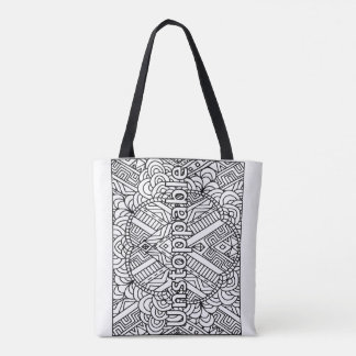 I AM Unstoppable- Colour your own Tote Bag