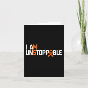 I Am Unstoppable Multiple Sclerosis Ms Awareness M Card