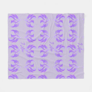 I Am Violet Flame Fire Bird Rising  Fleece Blanket