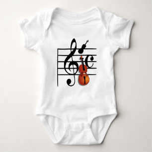 I Am Violin_ Baby Bodysuit
