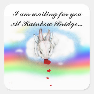 I AM WAITING... SQUARE STICKER