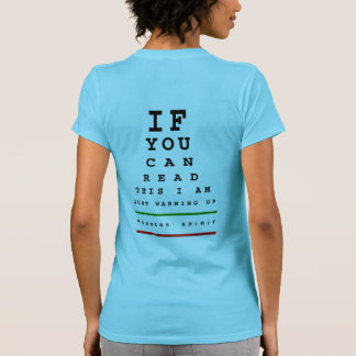 I Am Warming Up Eye Chart - Sport-Tek SS Running T-Shirt