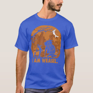 I Am Weasel Halloween Haunted Sunset Silhouette T-Shirt