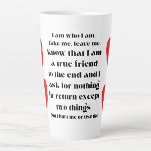 I Am Who I am collection. Latte Mug