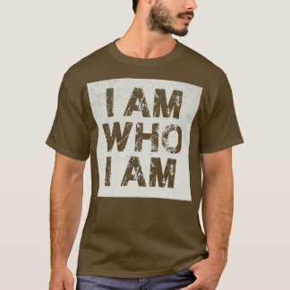 I Am Who I Am Vintage White T-Shirt