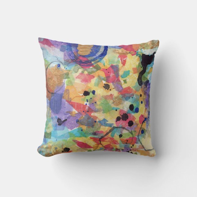 I AM WHOLE Colour Affirmation© Throw Pillow (Front)