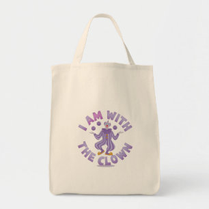  I Am With the Clown Creepy & Funny Halloween  Tote Bag