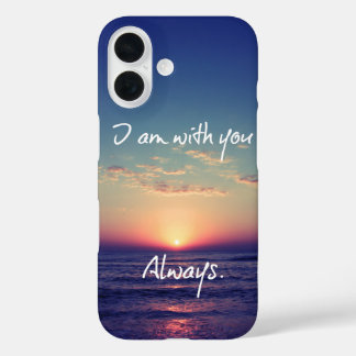 I am with you Always Bible Verse iPhone 16 Case