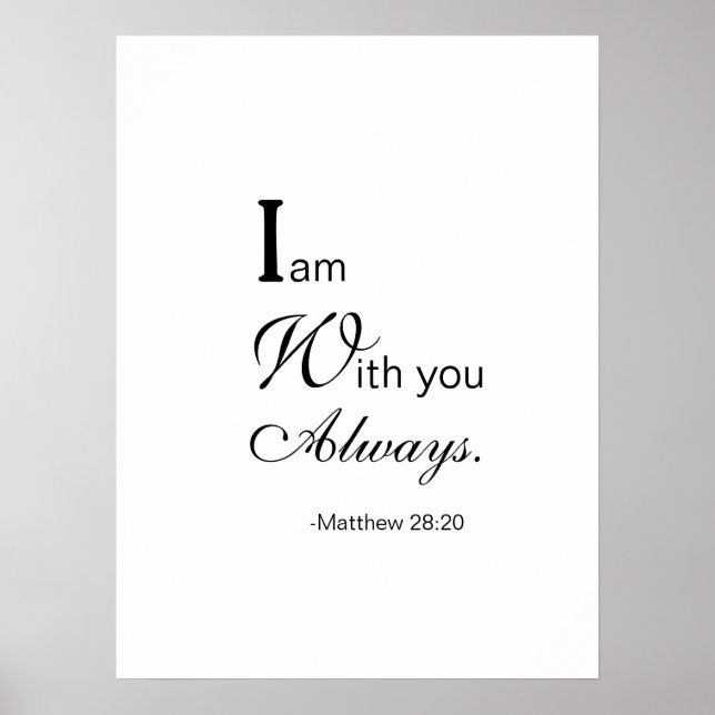 I am with you always poster (Front)