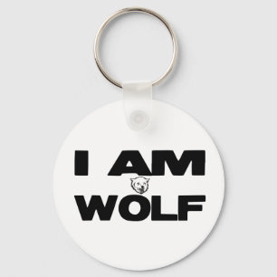 I Am Wolf Key Ring