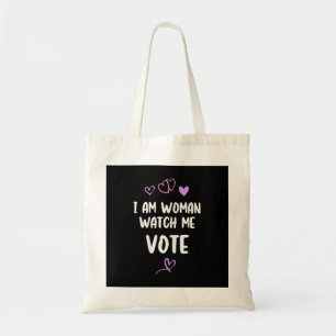 I Am Woman Watch Me Vote Tote Bag