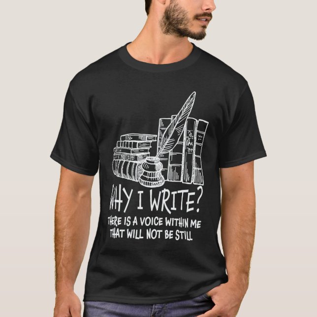 I am Writer  Graphic Author Cool Sayings Plus Size T-Shirt (Front)