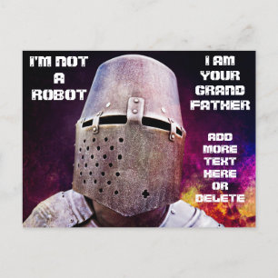 I AM YOUR GRANDFATHER funny customisable Postcard
