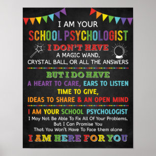 I Am Your School Psychologist Poster