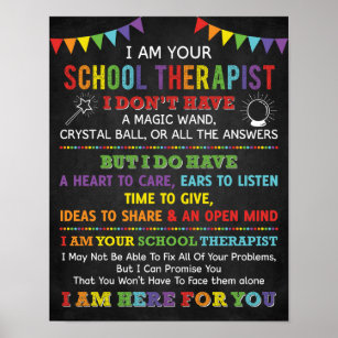 I Am Your School Therapist Poster