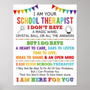 I Am Your School Therapist Poster