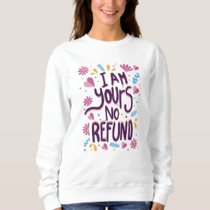 I am Yours No Refund Sweatshirt