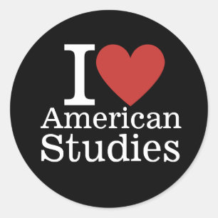 I ❤️ American Studies for Students/Faculty CUSTOM Classic Round Sticker