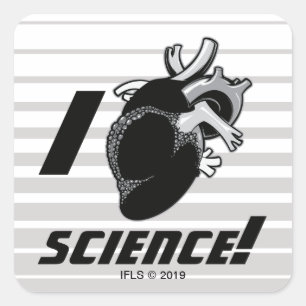 I (Anatomical Heart) Science Square Sticker