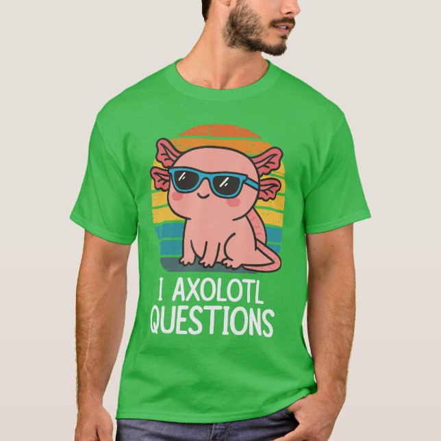 I Aolotl Questions boy T-Shirt (Front)