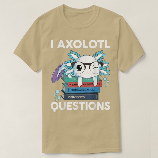 I Aolotl Questions  Kids Funny Cute Aolotl Boys Gi T-Shirt (Design Front)