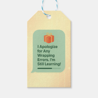 I Apologise for Any Wrapping Errors – Funny AI Gif Gift Tags