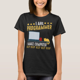 I Are Programmer Cat Coding Computer Party T-Shirt