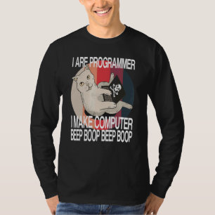 I Are Programmer Computer Cat Software Developer T-Shirt