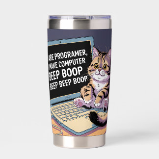 I are programmer, I make computer BEEP BOOP BEEP Insulated Tumbler