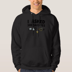 I Asked Her And She Said Yes Engagement Outfit For Hoodie