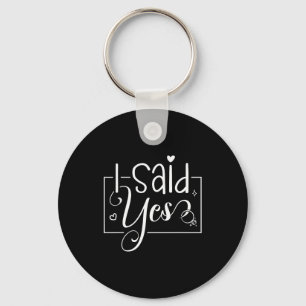 I Asked I Said Yes Engagement Reveal Announcement  Key Ring