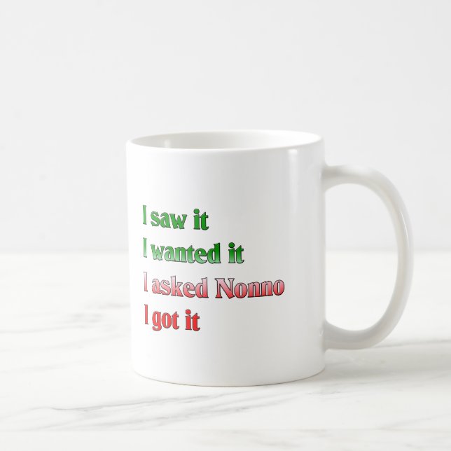 I Asked Nonno Coffee Mug (Right)