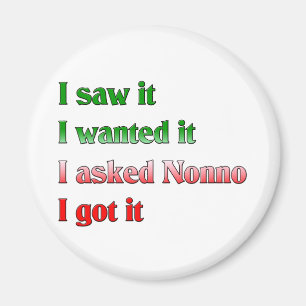 I Asked Nonno Magnet