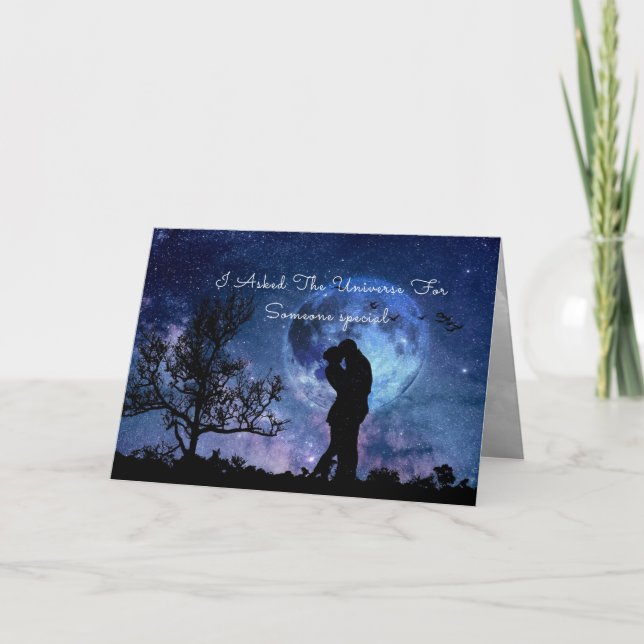 I asked the Universe - Valentine's Day Card (Front)