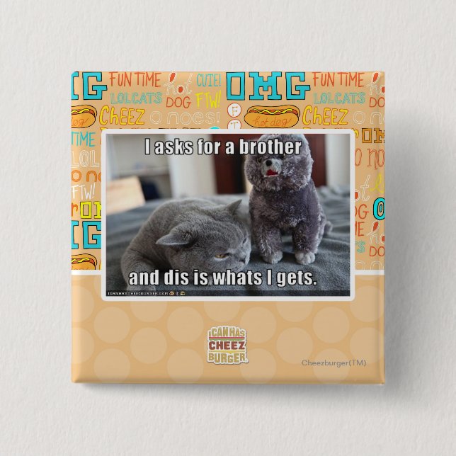 I asks for a brother 15 cm square badge (Front)