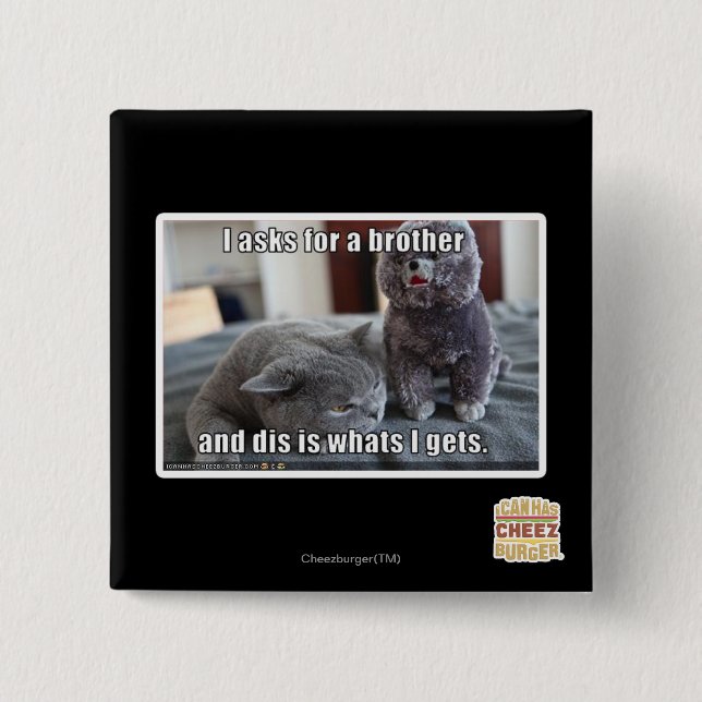 I asks for a brother 15 cm square badge (Front)