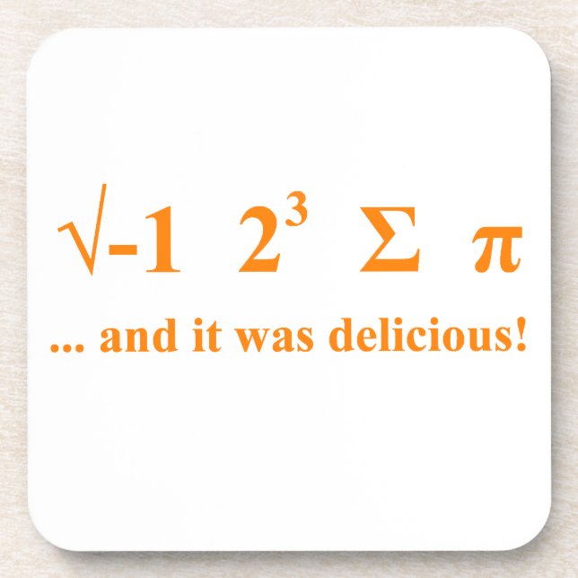 I ate pi coaster (Front)