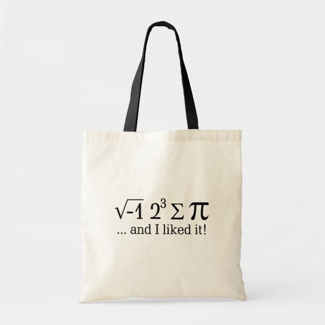 I ate some pie and I liked it Typography Tote Bag (Front)