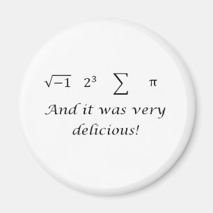 I ate some pie math shirt magnet