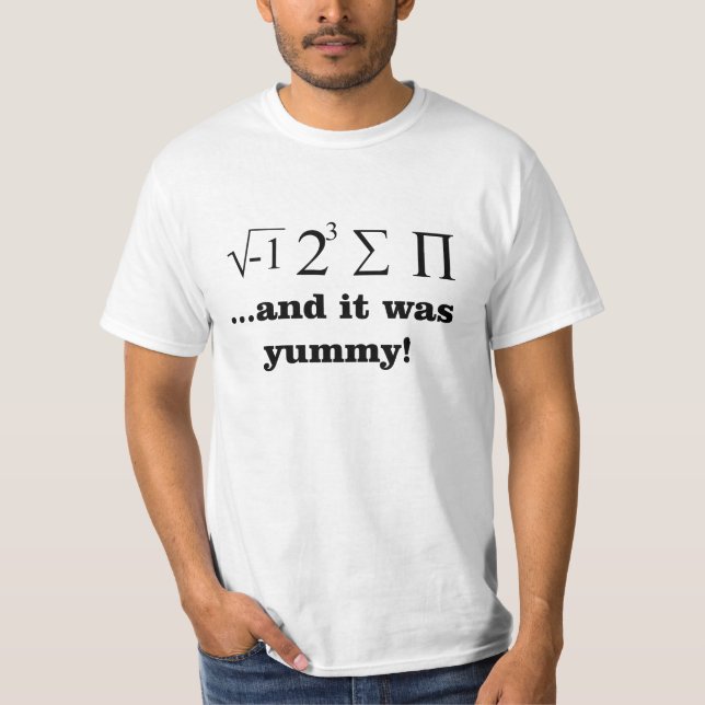 I ate some pie nerdy math t-shirt (Front)