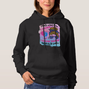 I Aunt And I Know Things Gender Keeper Messy Bun A Hoodie