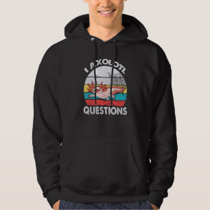 I Axolotl Question Retro Vintage Axolotl Kids Hoodie