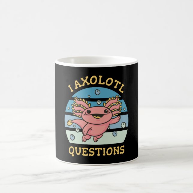 I axolotl questions coffee mug (Center)