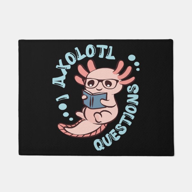 I Axolotl Questions Doormat (Front)