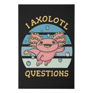 I axolotl questions faux canvas print