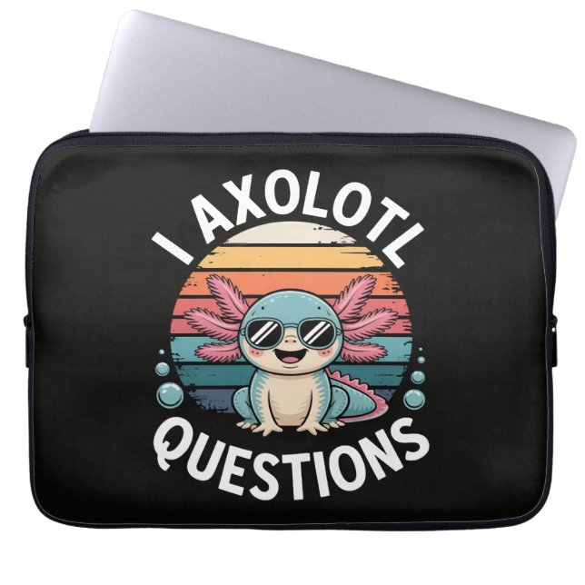I Axolotl Questions Laptop Sleeve (Front)