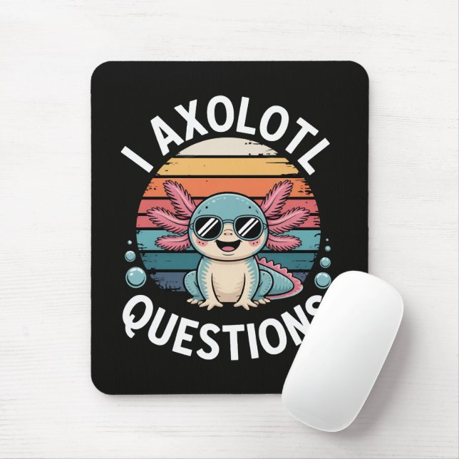 I Axolotl Questions Mouse Pad (With Mouse)
