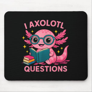 I Axolotl Questions Shirt Adults Youth Kids Retro Mouse Pad
