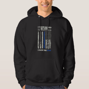 I Back The Blue For My Son For Law Enforcement Pol Hoodie