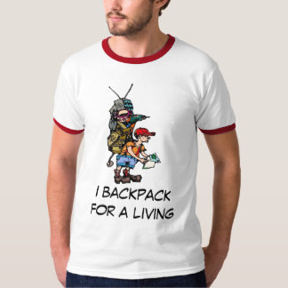 I backpackfor a living - Customised T-Shirt